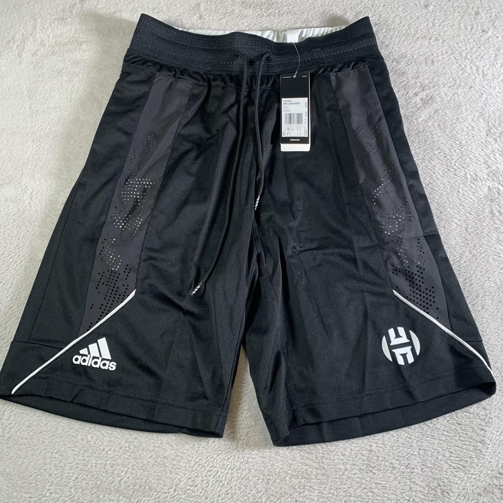 Adidas James Harden Shorts Mens Medium Black ClimaCool Basketball 8" Inseam NEW